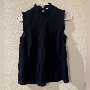 Elegant Navy Sleeveless Top